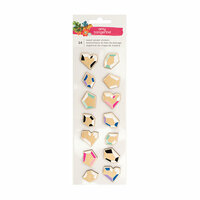 American Crafts - Hustle and Heart Collection - 3 Dimensional Stickers with Foil Accents - Diamond
