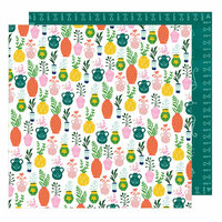 American Crafts - Star Gazer Collection - 12 x 12 Double Sided Paper - Green Thumb