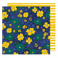 American Crafts - Star Gazer Collection - 12 x 12 Double Sided Paper - Wildflowers