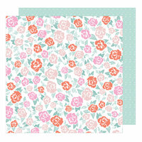 American Crafts - Star Gazer Collection - 12 x 12 Double Sided Paper - Sweet Pea