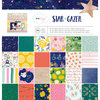 American Crafts - Star Gazer Collection - 12 x 12 Paper Pad with Foil Accents