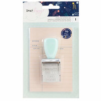 American Crafts - Star Gazer Collection - Stamp and Notepad Set