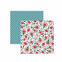 American Crafts - Sweater Weather Collection - 12 x 12 Double Sided Paper - January Blossoms