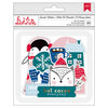 American Crafts - Sweater Weather Collection - Ephemera with Foil Accents