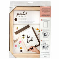 American Crafts - Details 2 Enjoy Collection - Pocket Frames - 8 x 10 - Do-It-Yourself