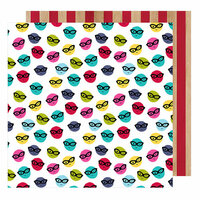 American Crafts - Glitter Girl Collection - 12 x 12 Double Sided Paper - Go Incognito