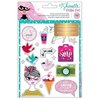 American Crafts - Glitter Girl Collection - Sticker and Washi Book with Foil Accents