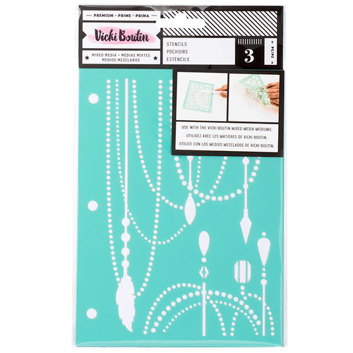American Crafts - All The Good Things Collection - Stencils