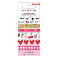 Crate Paper - Main Squeeze Collection - Washi Tape Set with Glitter Accents