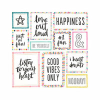 Crate Paper - Good Vibes Collection - 12 x 12 Double Sided Paper with Foil Accents - Big Heart