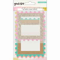Crate Paper - Good Vibes Collection - Pom Pom Frames with Glitter Accents