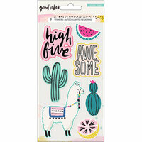 Crate Paper - Good Vibes Collection - Embossed Puffy Stickers