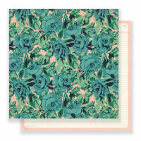 Crate Paper - Flourish Collection - 12 x 12 Double Sided Paper - Rose Garden