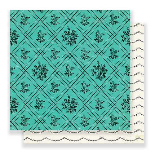 Crate Paper - Flourish Collection - 12 x 12 Double Sided Paper - Nostalgic