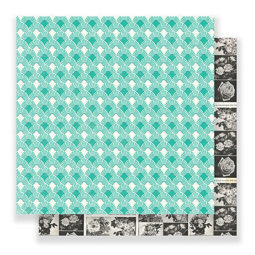 Crate Paper - Flourish Collection - 12 x 12 Double Sided Paper - Charlotte