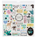 Crate Paper - Flourish Collection - Chipboard Stickers with Foil Accents