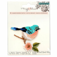 Crate Paper - Flourish Collection - Embroidered Patch - Bird