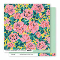 Exclusive Crate Paper - Flourish Collection - 12 x 12 Double Sided Paper - Maidenhair