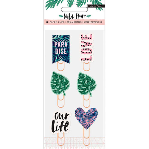 Crate Paper - Wild Heart Collection - Epoxy Paper Clips
