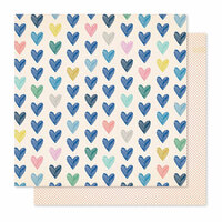 Crate Paper - Willow Lane Collection - 12 x 12 Double Sided Paper - Kind Heart