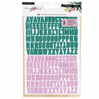 Crate Paper - Willow Lane Collection - Cardstock Stickers - Alpha