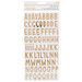 Crate Paper - Willow Lane Collection - Thickers - Chipboard - Foil - Alphabet - Picnic