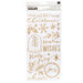 Crate Paper - Merry Days Collection - Christmas - Thickers - Puffy - Gold - Phrase and Accents - Joyous