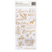 Crate Paper - Merry Days Collection - Christmas - Thickers - Puffy - Gold - Phrase and Accents - Joyous