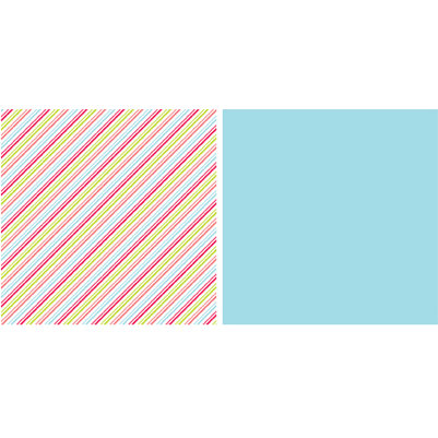American Crafts - Spring and Summer Collection - 12x12 Double Sided Paper - Serviette, CLEARANCE