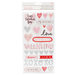 Crate Paper - La La Love Collection - Thickers - Foam - Silver Glitter - Phrase and Icons - My Sweet