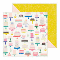 Crate Paper - Hooray Collection - 12 x 12 Double Sided Paper - Cake