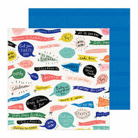 Crate Paper - Hooray Collection - 12 x 12 Double Sided Paper - Woo Hoo