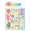 American Crafts - Sunshine and Good Times Collection - Sticker Book with Foil Accents