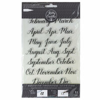 Kelly Creates - Clear Acrylic Stamps - Traceable - Months