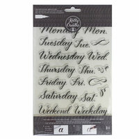 Kelly Creates - Clear Acrylic Stamps - Traceable - Days of the Week