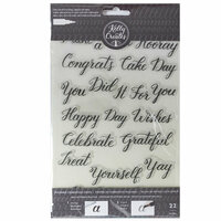 Kelly Creates - Clear Acrylic Stamps - Traceable - Celebration