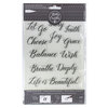 Kelly Creates - Clear Acrylic Stamps - Traceable - Quotes 1
