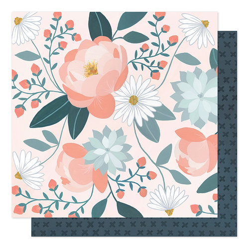 1canoe2 - Twilight Collection - 12 x 12 Double Sided Paper - Peony