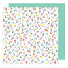 American Crafts - Stay Colorful Collection - 12 x 12 Double Sided Paper - Flower Child