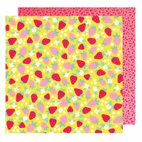American Crafts - Stay Colorful Collection - 12 x 12 Double Sided Paper - Retro Garden