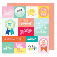 American Crafts - Stay Colorful Collection - 12 x 12 Double Sided Paper - Radical