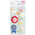 American Crafts - Stay Colorful Collection - Layered Stickers with Foil Accents - Icons