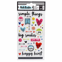 American Crafts - Field Notes Collection - Puffy Sticker Sheet