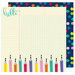 American Crafts - Box of Crayons Collection - 12 x 12 Double Sided Paper - Writer's Block
