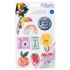 American Crafts - Box of Crayons Collection - Glitter Shaker Stickers