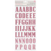 American Crafts - Thickers - Glitter - Alphabet - Pink