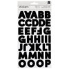 American Crafts - Stickers - Alphabet - San Serif - Black
