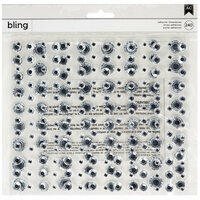 American Crafts - Bling Stickers - Rhinestones - Silver