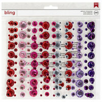 American Crafts - Bling Stickers - Rhinestones - Varied Colors