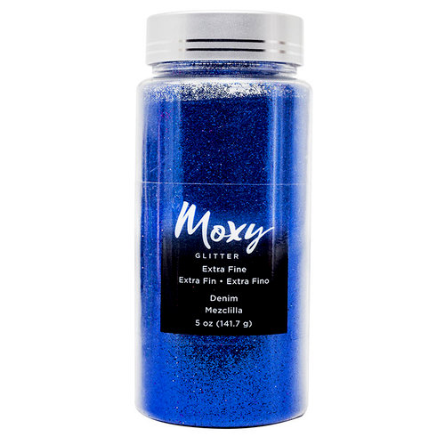 American Crafts - Moxy Glitter - Extra Fine - Denim - 5 Ounces